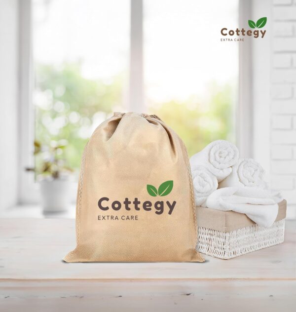 Cottegy Egyptian Loofah Exfoliating Scrubber with Easy Handle and Body Scrubber - Image 4