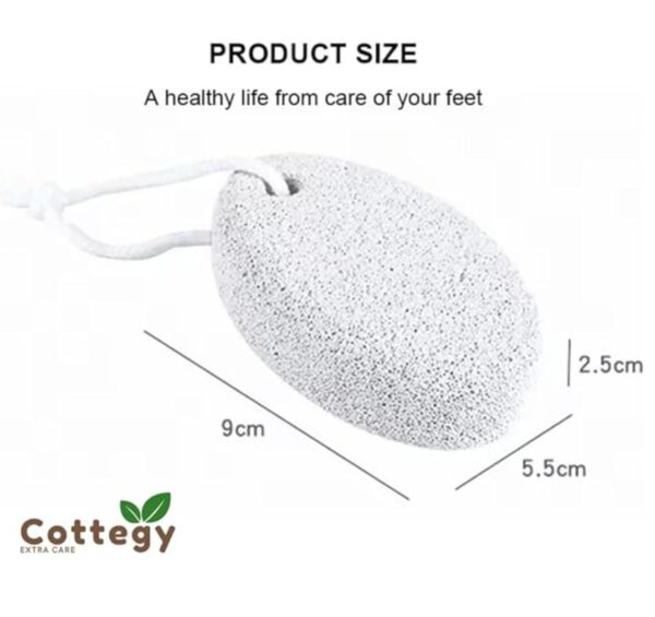 2-Pack Cottegy Natural Foot Pumice Stone for Feet - Image 5